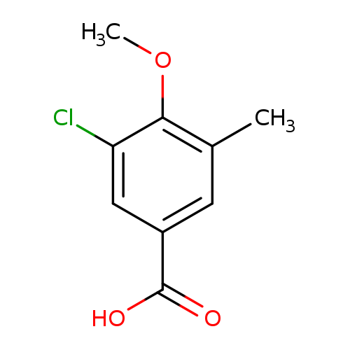 Benzoic acid, 3-chloro-4-methoxy-5-methyl-