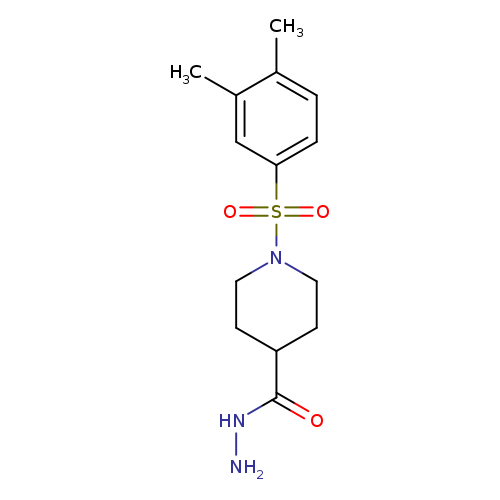 1-[(3,4-Dimethylphenyl)sulfonyl]piperidine-4-carbohydrazide