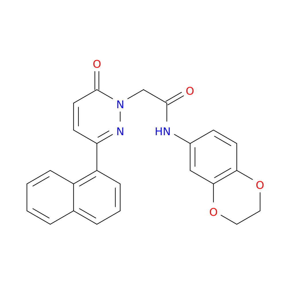 N-(2,3-dihydro-1,4-benzodioxin-6-yl)-2-[3-(naphthalen-1-yl)-6-oxo-1,6-dihydropyridazin-1-yl]acetamide
