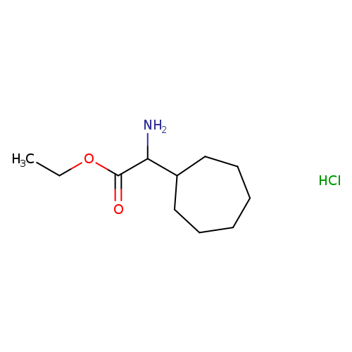 ethyl 2-amino-2-cycloheptylacetate hydrochloride