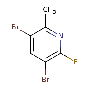 3,5-Dibromo-2-fluoro-6-methylpyridine
