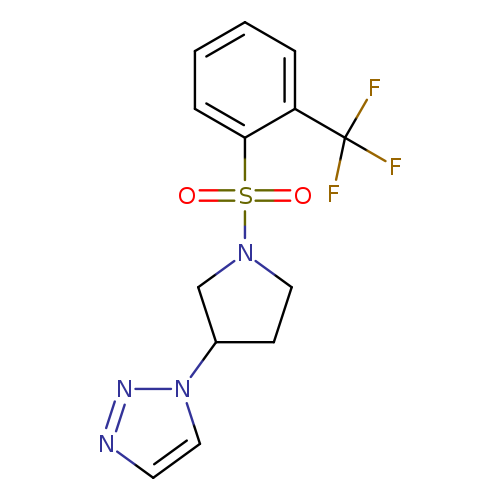 1-{1-[2-(trifluoromethyl)benzenesulfonyl]pyrrolidin-3-yl}-1H-1,2,3-triazole