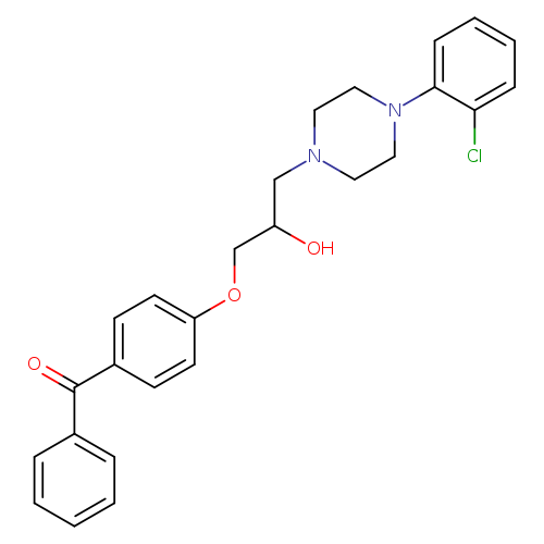 1-(4-benzoylphenoxy)-3-[4-(2-chlorophenyl)piperazin-1-yl]propan-2-ol