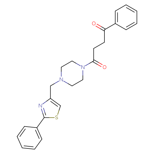 1-phenyl-4-{4-[(2-phenyl-1,3-thiazol-4-yl)methyl]piperazin-1-yl}butane-1,4-dione