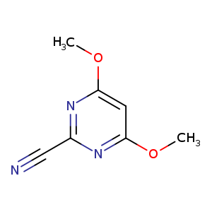 2-Pyrimidinecarbonitrile, 4,6-dimethoxy-