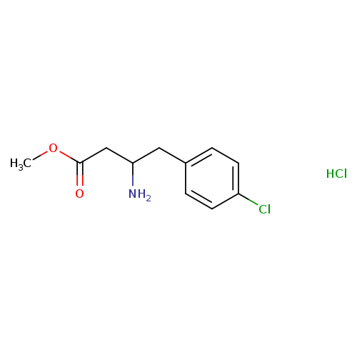 methyl 3-amino-4-(4-chlorophenyl)butanoate hydrochloride