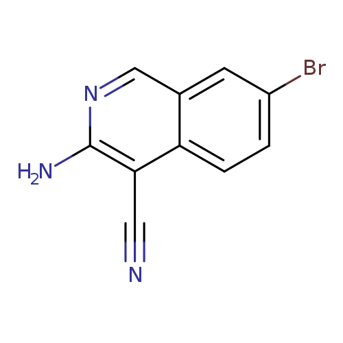 4-Isoquinolinecarbonitrile, 3-amino-7-bromo-