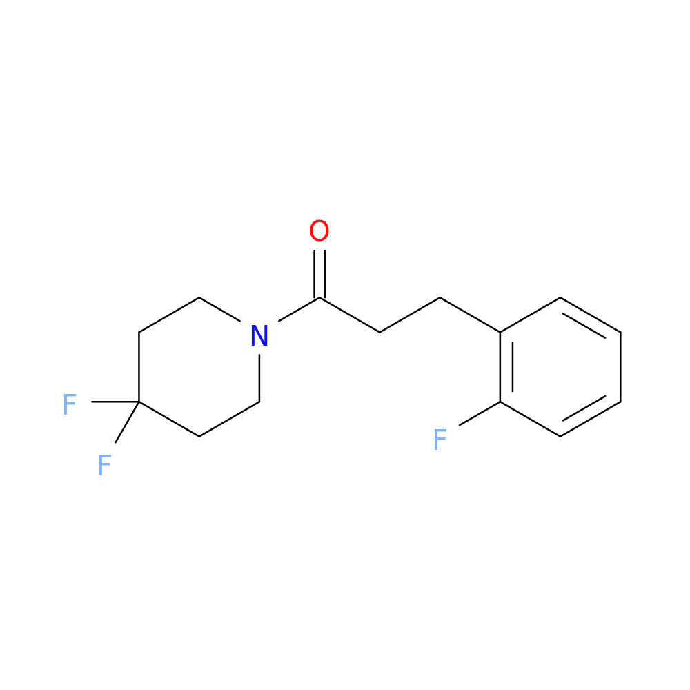 1-(4,4-difluoropiperidin-1-yl)-3-(2-fluorophenyl)propan-1-one