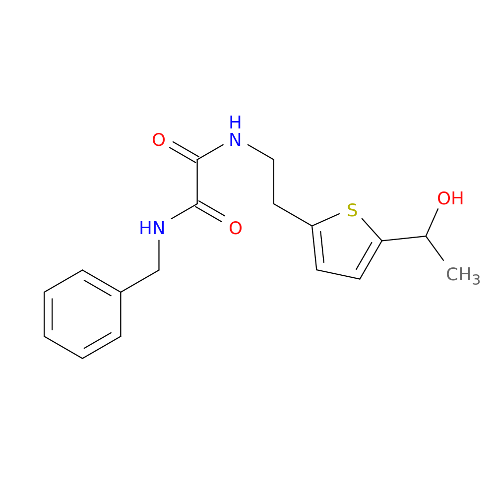 N'-benzyl-N-{2-[5-(1-hydroxyethyl)thiophen-2-yl]ethyl}ethanediamide