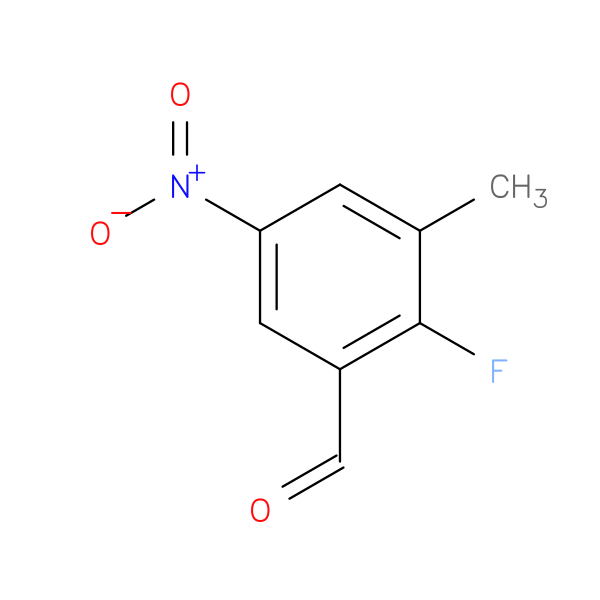 2-fluoro-3-methyl-5-nitrobenzaldehyde