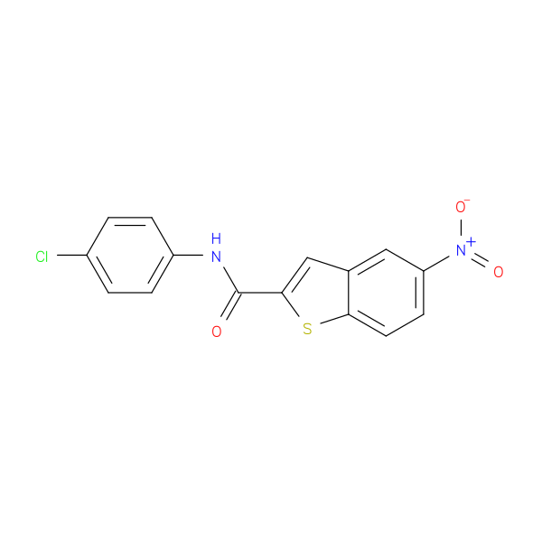 N-(4-chlorophenyl)-5-nitro-1-benzothiophene-2-carboxamide