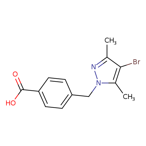 4-[(4-bromo-3,5-dimethyl-1H-pyrazol-1-yl)methyl]benzoic acid