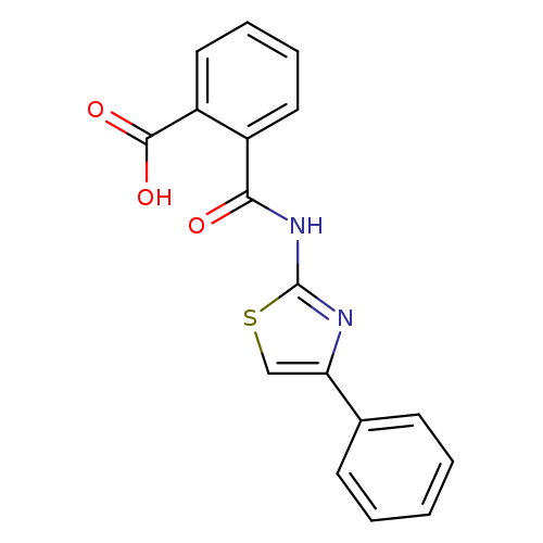 Benzoic acid, 2-[[(4-phenyl-2-thiazolyl)amino]carbonyl]-