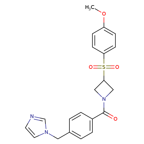 1-({4-[3-(4-methoxybenzenesulfonyl)azetidine-1-carbonyl]phenyl}methyl)-1H-imidazole