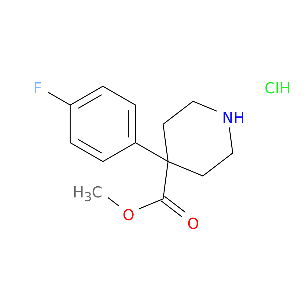 methyl 4-(4-fluorophenyl)piperidine-4-carboxylate hydrochloride