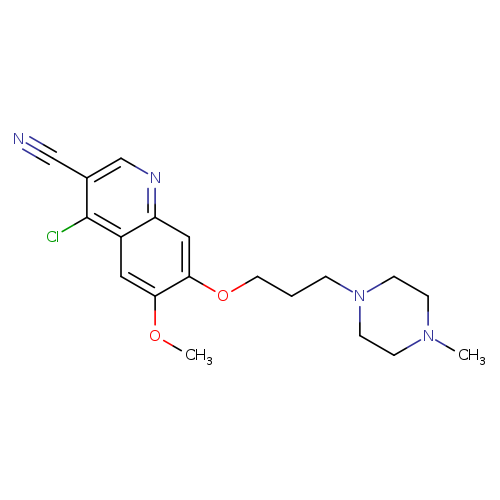 3-Quinolinecarbonitrile,4-chloro-6-Methoxy-7-[3-(4-Methyl-1-piperazinyl)propoxy]-
