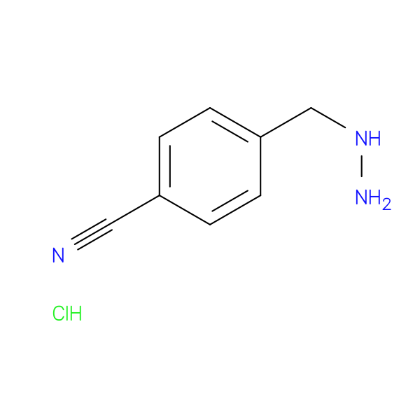 Benzonitrile, 4-(hydrazinylmethyl)-, hydrochloride (1:1)