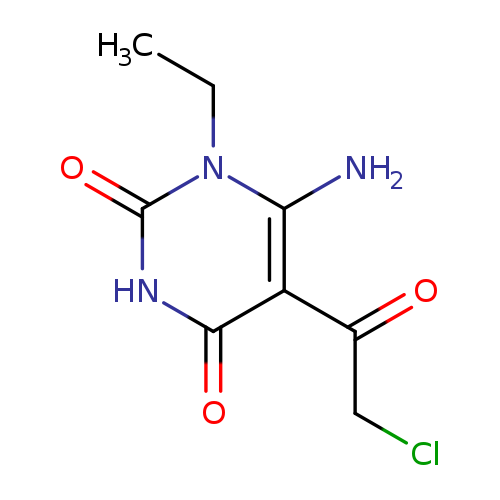 6-Amino-5-(chloroacetyl)-1-ethylpyrimidine-2,4(1h,3h)-dione