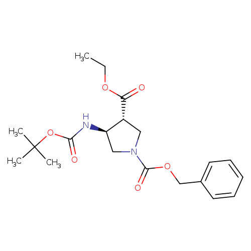 (3S,4R)-1-Benzyl 3-ethyl 4-(tert-butoxycarbonylamino)pyrrolidine-1,3-dicarboxylate