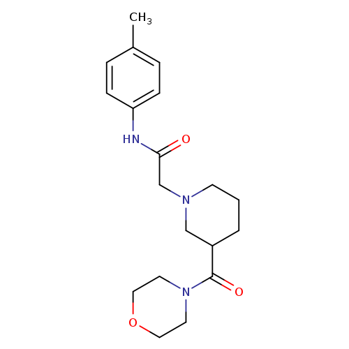 N-(4-methylphenyl)-2-[3-(morpholine-4-carbonyl)piperidin-1-yl]acetamide