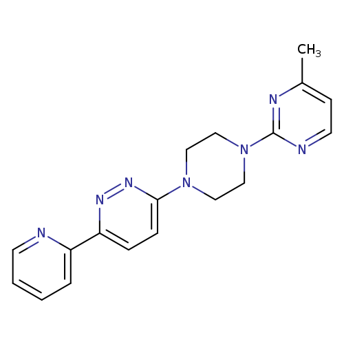 3-[4-(4-methylpyrimidin-2-yl)piperazin-1-yl]-6-(pyridin-2-yl)pyridazine