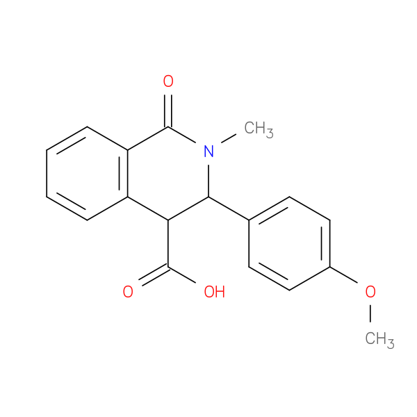 3-(4-Methoxyphenyl)-2-methyl-1-oxo-1,2,3,4-tetrahydroisoquinoline-4-carboxylic acid