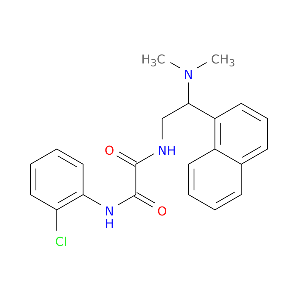 N'-(2-chlorophenyl)-N-[2-(dimethylamino)-2-(naphthalen-1-yl)ethyl]ethanediamide