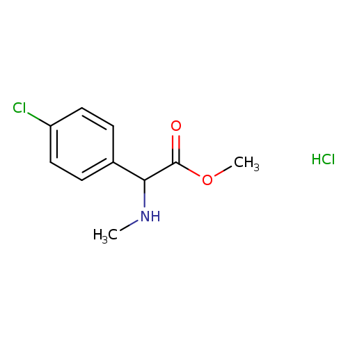methyl 2-(4-chlorophenyl)-2-(methylamino)acetate hydrochloride