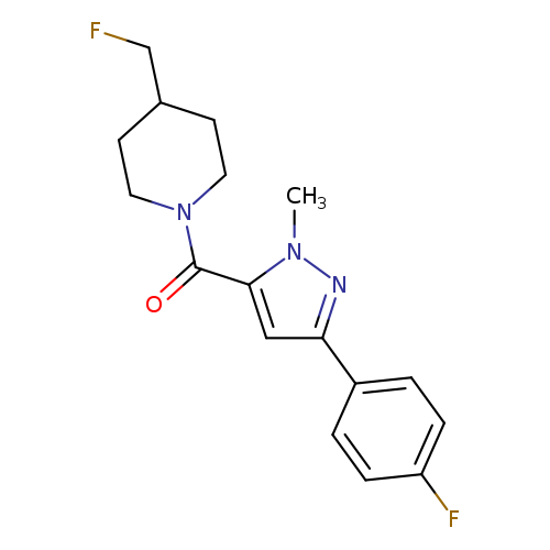 4-(fluoromethyl)-1-[3-(4-fluorophenyl)-1-methyl-1H-pyrazole-5-carbonyl]piperidine