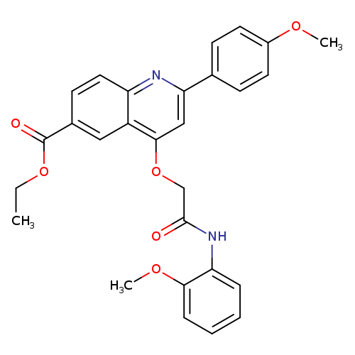 ethyl 2-(4-methoxyphenyl)-4-{[(2-methoxyphenyl)carbamoyl]methoxy}quinoline-6-carboxylate