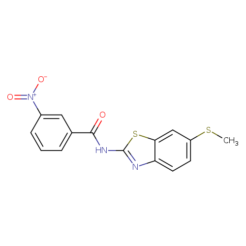 N-[6-(methylsulfanyl)-1,3-benzothiazol-2-yl]-3-nitrobenzamide