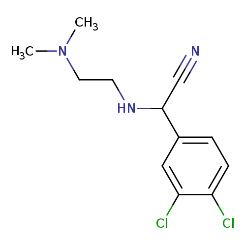 2-(3,4-dichlorophenyl)-2-{[2-(dimethylamino)ethyl]amino}acetonitrile