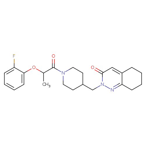2-({1-[2-(2-fluorophenoxy)propanoyl]piperidin-4-yl}methyl)-2,3,5,6,7,8-hexahydrocinnolin-3-one