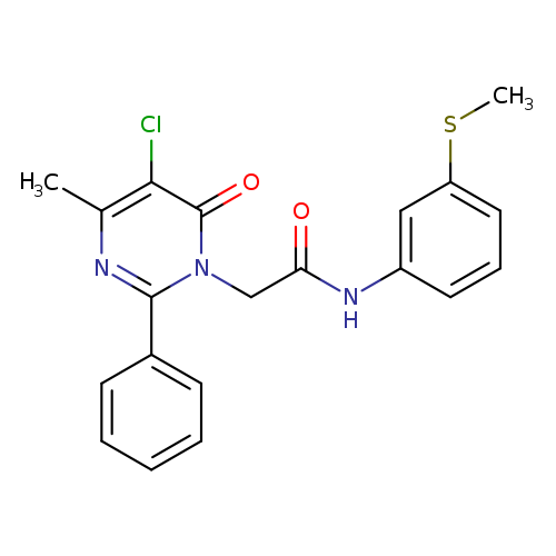 2-(5-chloro-4-methyl-6-oxo-2-phenyl-1,6-dihydropyrimidin-1-yl)-N-[3-(methylsulfanyl)phenyl]acetamide