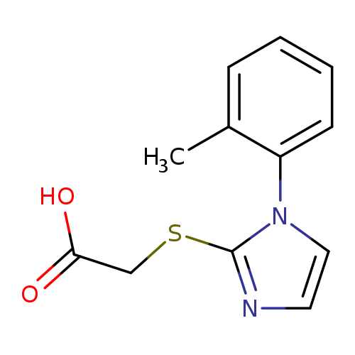 [[1-(2-METHYLPHENYL)-1H-IMIDAZOL-2-YL]THIO]ACETIC ACID