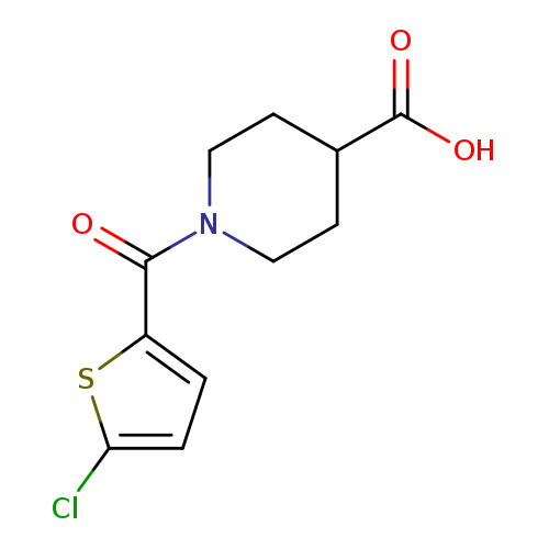 1-(5-chlorothiophene-2-carbonyl)piperidine-4-carboxylic acid