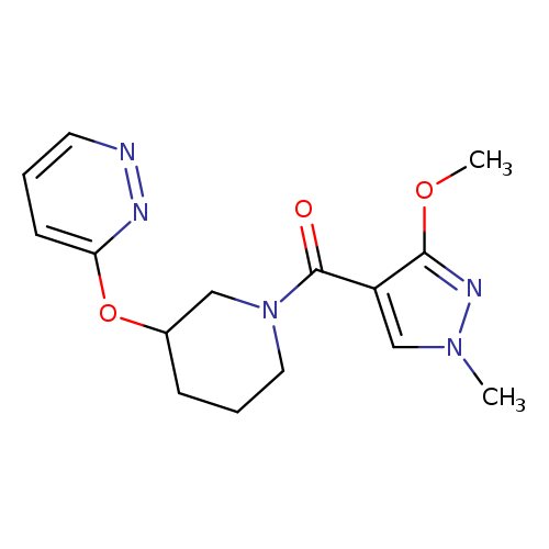3-{[1-(3-methoxy-1-methyl-1H-pyrazole-4-carbonyl)piperidin-3-yl]oxy}pyridazine