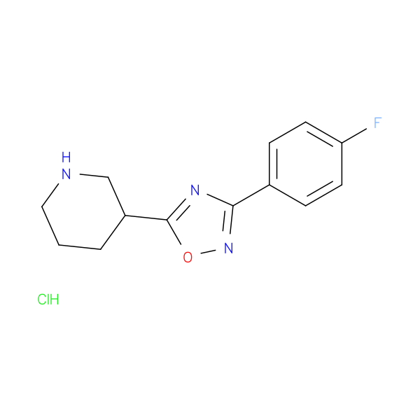 3-[3-(4-fluorophenyl)-1,2,4-oxadiazol-5-yl]piperidine hydrochloride
