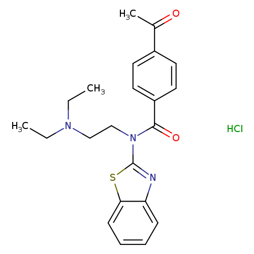 4-acetyl-N-(1,3-benzothiazol-2-yl)-N-[2-(diethylamino)ethyl]benzamide hydrochloride