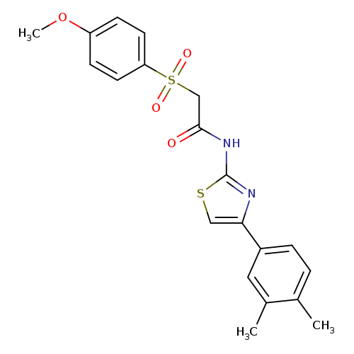 N-[4-(3,4-dimethylphenyl)-1,3-thiazol-2-yl]-2-(4-methoxybenzenesulfonyl)acetamide