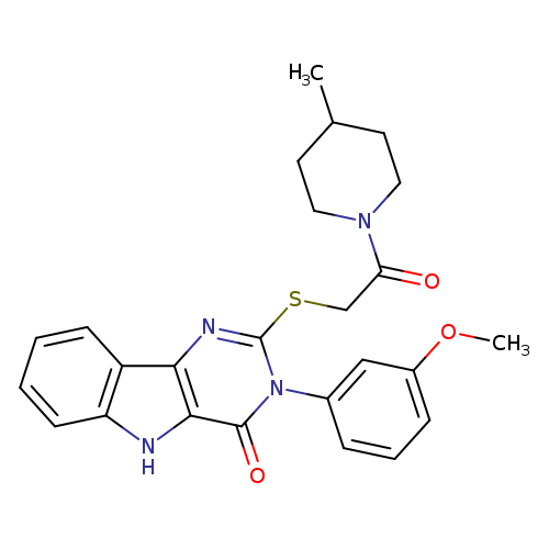 3-(3-methoxyphenyl)-2-{[2-(4-methylpiperidin-1-yl)-2-oxoethyl]sulfanyl}-3H,4H,5H-pyrimido[5,4-b]indol-4-one
