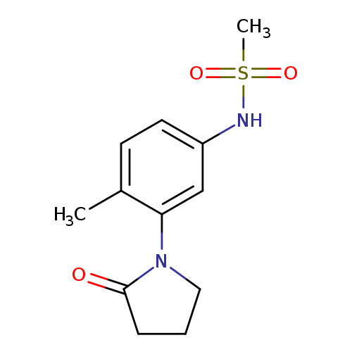 N-[4-methyl-3-(2-oxopyrrolidin-1-yl)phenyl]methanesulfonamide