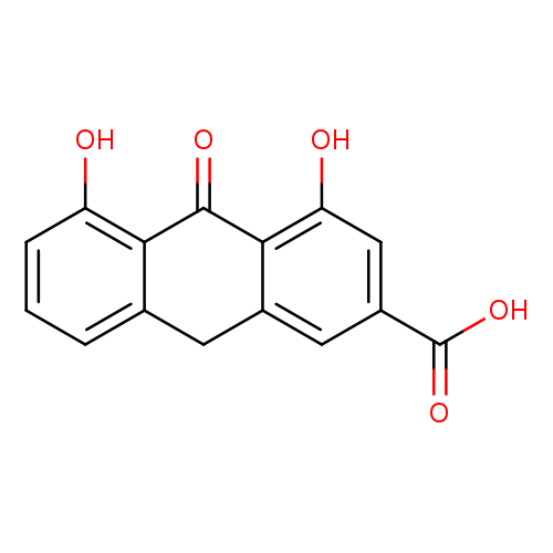 2-Anthracenecarboxylicacid, 9,10-dihydro-4,5-dihydroxy-10-oxo-