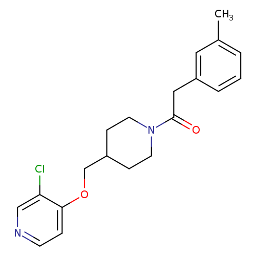 1-(4-{[(3-chloropyridin-4-yl)oxy]methyl}piperidin-1-yl)-2-(3-methylphenyl)ethan-1-one