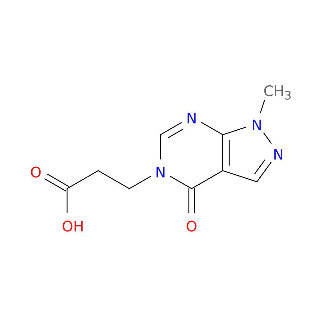 3-(1-Methyl-4-oxo-1H-pyrazolo[3,4-d]pyrimidin-5(4H)-yl)propanoic acid