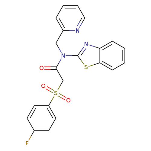 N-(1,3-benzothiazol-2-yl)-2-(4-fluorobenzenesulfonyl)-N-[(pyridin-2-yl)methyl]acetamide