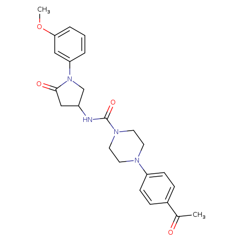 4-(4-acetylphenyl)-N-[1-(3-methoxyphenyl)-5-oxopyrrolidin-3-yl]piperazine-1-carboxamide
