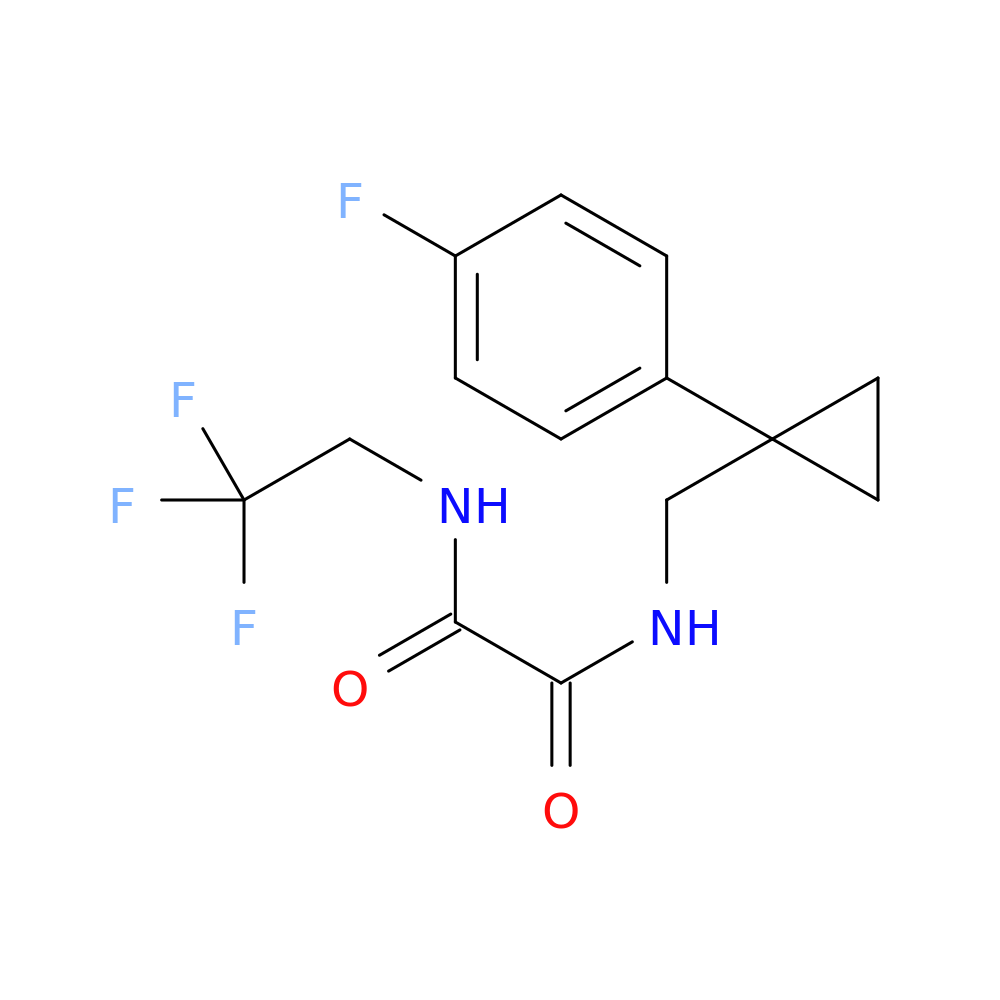 N'-{[1-(4-fluorophenyl)cyclopropyl]methyl}-N-(2,2,2-trifluoroethyl)ethanediamide