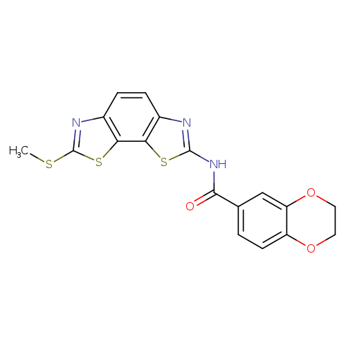 N-[11-(methylsulfanyl)-3,12-dithia-5,10-diazatricyclo[7.3.0.0^{2,6}]dodeca-1(9),2(6),4,7,10-pentaen-4-yl]-2,3-dihydro-1,4-benzodioxine-6-carboxamide