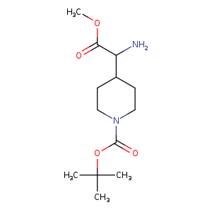 4-Piperidineacetic acid, α-amino-1-[(1,1-dimethylethoxy)carbonyl]-, methyl ester